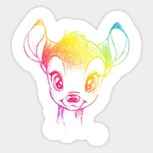 Bambi cute deer Sticker